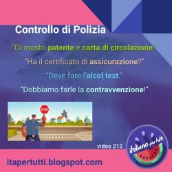Ci fermiamo per un controllo di polizia: https://www.youtube.com/watch?v=oTcJ_AeBkis #controllo #polizia #blocco #guida #dialogo #italianoperstranieri