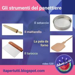#ItalianoPerStranieri #LearnItalian #Italianlanguage #LoveItalian #SpeakItalian #Italianopertutti #Itapertutti #ItalianLesson #Parloitaliano #frelesson #ItalianClasses #LinguaItaliana #panettiere #attrezzi #strumenti #lavoro